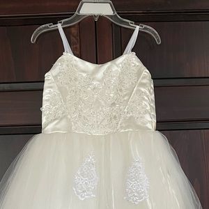 White Kids Flower Girl Dress